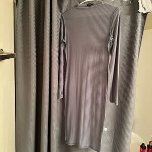 Blue midi dress